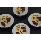 Porsche Orjinal Jant Göbeği Kapak Seti 65mm - 4