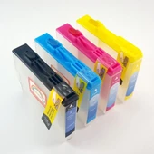 Brother LC37, LC57 Uyumlu Kolay Dolan Kartuş - 4 Renk thumbnail 2