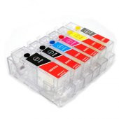 Canon PGI-520 CLI-521 Uyumlu Kolay Dolan Kartuş - 6 Renk - 1