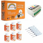 Epson T0791-T0796 Uyumlu Kartuş Dolum Seti - 6 Renk - 1