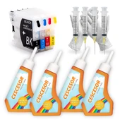 Brother LC38, LC39, LC67 Uyumlu Kartuş Dolum Seti - 4 Renk thumbnail 1
