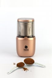 Çıkarılabilir Hazneli Kahve ve Baharat Öğütücü Elektrikli Grinder Rosegold - 1