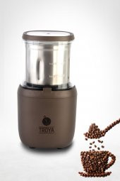 Çıkarılabilir Hazneli Kahve ve Baharat Öğütücü Elektrikli Grinder Kahverengi - 1
