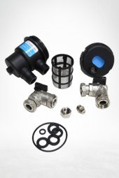 Rivermag Manyetik Kombi Filtresi 3/4 Pirinç Çelik Metal Vanalı Tam Geçiş Kireç Önleyici - 2