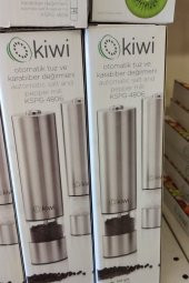 Pilli Led Işıklı Baharat Öğütücü Otomatik Tuz Karabiber Değirmeni Kspg-4806 Kiwi - 3