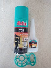 AKFİX HIZLI YAPIŞTIRICI MDF KİT SPREY YAPIŞTIRICI 400 ML-100 ML - 1