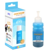 Epson 673 Açık Mavi Muadil Mürekkep - 70 ml - CESCESOR - 1