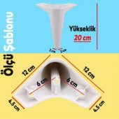 Mobilya Kanepe Sehpa TV Ünitesi Koltuk Ayağı 20 cm Beyaz Baza Ayak - 2