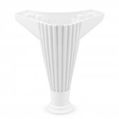 Mobilya Kanepe Koltuk Ünite Puf Ayağı  Beyaz Baza Ayak 17 cm - 1