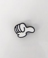 1 Adet Silikon Okey İşareti Tekli Terlik Süsü Aksesuar thumbnail 1