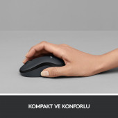 Logitech M220 Sessiz Kompakt Kablosuz Mouse - Siyah - 3