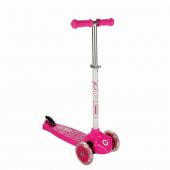Evo Işıklı 3 Tekerlekli Pembe Scooter - 2