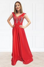 Tuana Kolsuz Abiye Saten Kumaş 4005 - 1