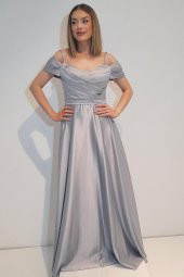 Tuana Abiye Kolsuz Saten Kumaş 9230 - 1