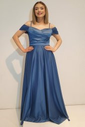 Tuana Abiye Kolsuz Saten Kumaş 9230 - 3