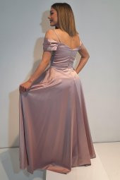 Tuana Abiye Kolsuz Saten Kumaş 9230 - 8