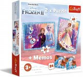 Puzzle  II A Mysterious Land 2li 30+48 Parça Yapboz 1 Memory Oyun - 1