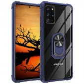 Samsung Galaxy Note 20 Kılıf Kenar Korumalı Antişok Yüzüklü Kapak - 1