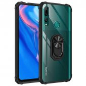 Huawei Y9 Prime 2019 Kılıf Kenar Korumalı Antişok Yüzüklü Kapak - 3