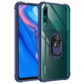 Huawei Y9 Prime 2019 Kılıf Kenar Korumalı Antişok Yüzüklü Kapak - 4