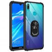 Huawei Y7 Prime 2019 Kılıf Kenar Korumalı Antişok Yüzüklü Kapak - 3