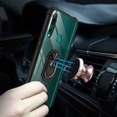 Huawei Y9 Prime 2019 Kılıf Kenar Korumalı Antişok Yüzüklü Kapak - 9