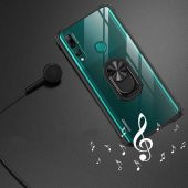 Huawei Y9 Prime 2019 Kılıf Kenar Korumalı Antişok Yüzüklü Kapak - 12