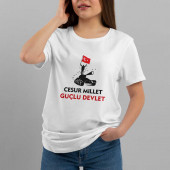 15 Temmuz Tank Baskılı - Yazlık Sıfır Yaka Tshirt - 7