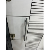 11593B Çelik Kapı, Beyaz Desenli Çelik Kapı Modelleri Sağ Açılım Çelik Kapı - 2