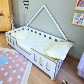 Grozny Montessori Yatak 100 Mdf Bebek ve Çocuk Karyola - 3