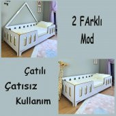 Grozny Montessori Yatak 100 Mdf Bebek ve Çocuk Karyola - 6