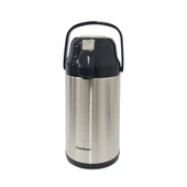 Cooker 3,5 Litre İnox Pompalı Çelik Termos CKR-2008 Siyah - 1