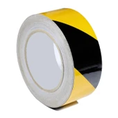 Yer İşaretleme Bandı Pvc Emniyet Zemin İkaz Bant 48 mm x 30 MT thumbnail 1