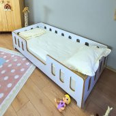 Markaawm Montessori Çocuk Yatak Mdf Bebek Karyola - 3