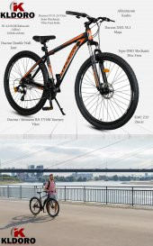 Kldoro Xk800 4.3 29 Jant Bisiklet Alüminyum Kadro 24 Vites Mekanik Disk Fren Dağ Bisikleti - 4