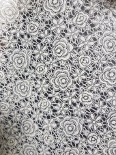 TNR 3586 Masa Örtüsü Parlak Felicita Krem-Beyaz 140CMX20MT - 1