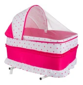 Chubby Baby Sallanır Yer Beşiği Anadizi Portatif Beşik Pembe - 1