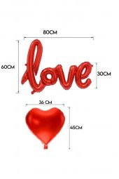 Beysüs Kalp Mum Love Ve Kalp Balon Gül Yaprağı Tealight Mum Süsleme Sevgililer Günü Evlilik Teklifi - 5