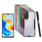 Xiaomi Redmi Note 11s Kılıf Silikon Kamera Korumalı Parfe + Ekran Koruyucu cam - 1