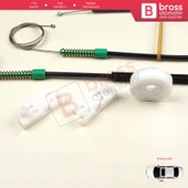 Peugeot 307 İçin Ön Sol Kapı Cam Kriko Tamir Seti - 3