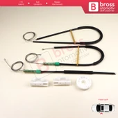 Peugeot 307 İçin Ön Sol Kapı Cam Kriko Tamir Seti - 1