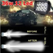 Off Road Spot Delici 12 Led 5 Farklı Fonksiyonlu Su Geçirmez 3 Sıra - 2