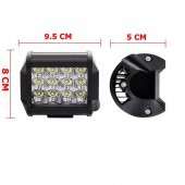 Off Road Spot Delici 12 Led 5 Farklı Fonksiyonlu Su Geçirmez 3 Sıra - 6