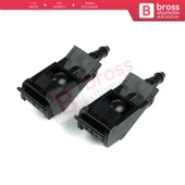 VW Golf Jetta Bora MK4 Passat B5 Polo Seat Skoda için Ön Cam Su Fıskiye Meme Seti 6E0955985 - 1