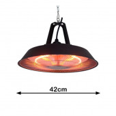 DLC Trendyheat 1500 Watt İç ve Dış Mekan Sarkıt Isıtıcı - 2