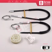 Peugeot 306 1992-2003 4/5 Kapı Hatchback Sedan SW 9221C2 İçin Elektrikli Ön Sol Cam Kriko Tamir Seti - 4