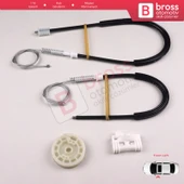 Peugeot 306 1992-2003 4/5 Kapı Hatchback Sedan SW 9221C2 İçin Elektrikli Ön Sol Cam Kriko Tamir Seti - 1