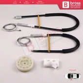 Peugeot 306 1992-2003 4/5 Kapı Hatchback Sedan SW 9221C2 İçin Elektrikli Ön Sol Cam Kriko Tamir Seti - 3