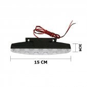 NKTGROUP Drl Gündüz Farı Ledi 6 Led 18w Su Geçirmez Tek Renk 2 ADET - 4