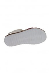 YAZKIŞ Kız Çocuk Beyaz Renkli Comfort Taban Cırtlı Sandalet - 7